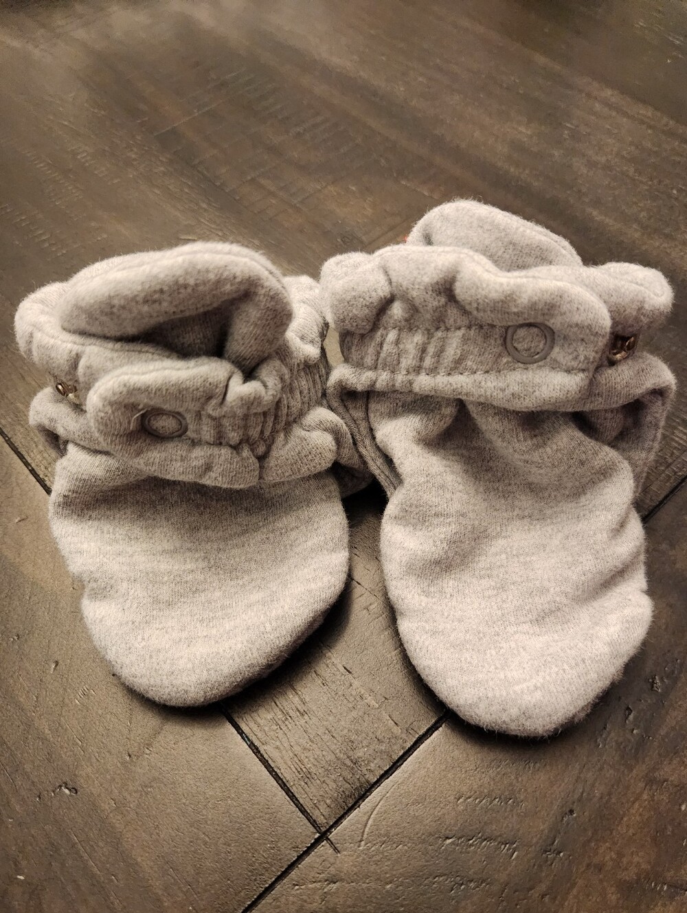 Zutano 18M Light Gray Baby Booties
